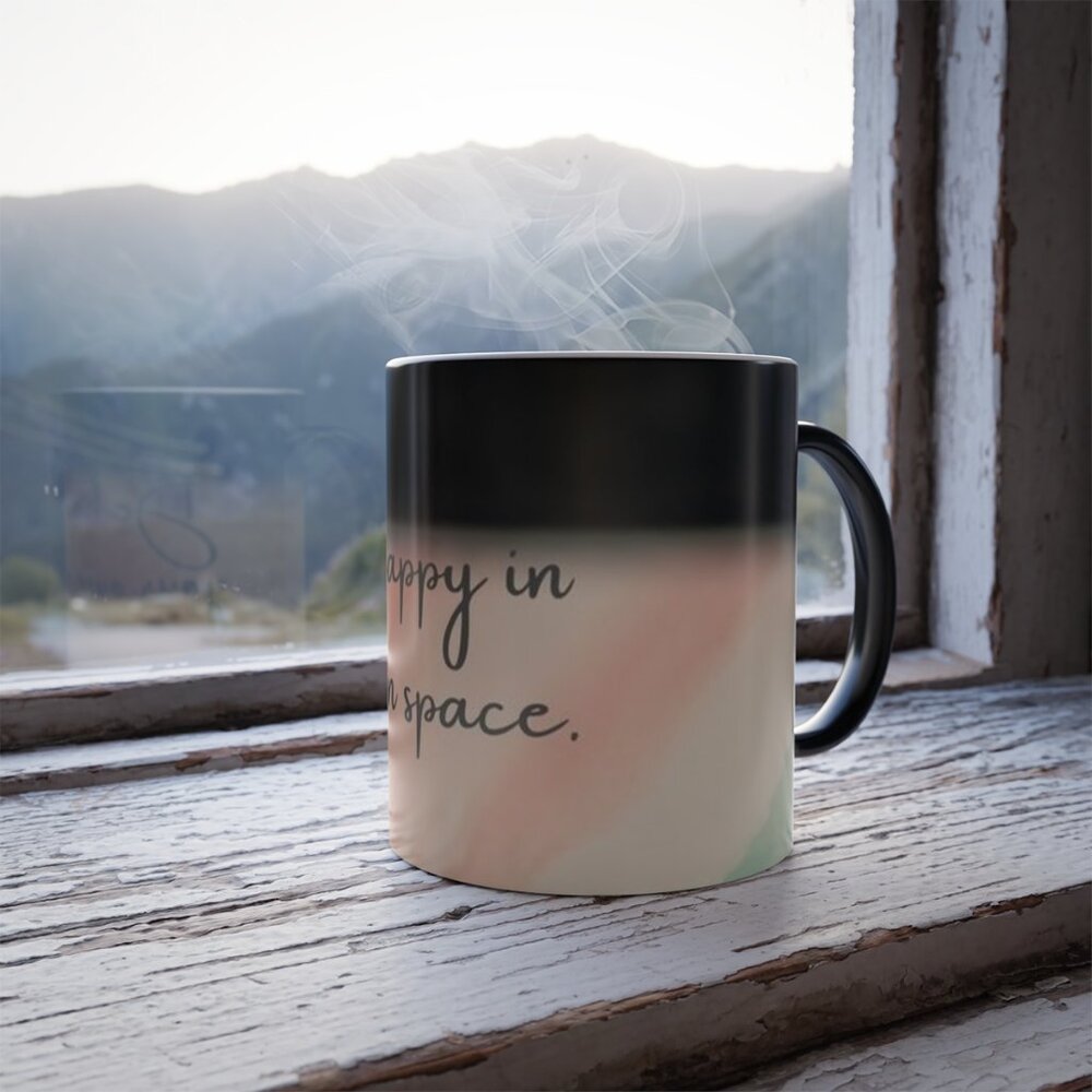 Be Happy Color Morphing Mug, 11oz